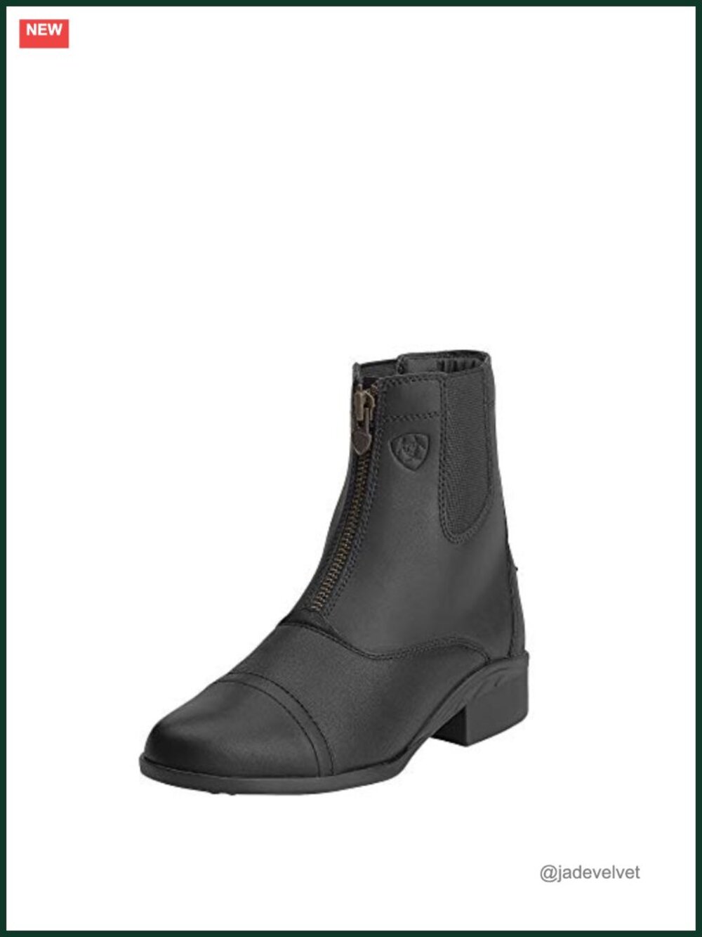 Leather Zip Paddock Boots Equestrian Riding Ankle Bootie